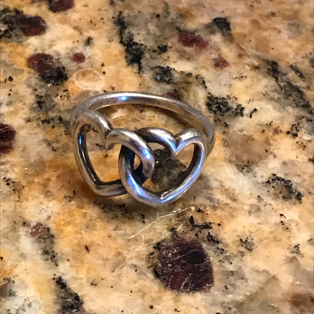 James Avery Two hearts together Ring